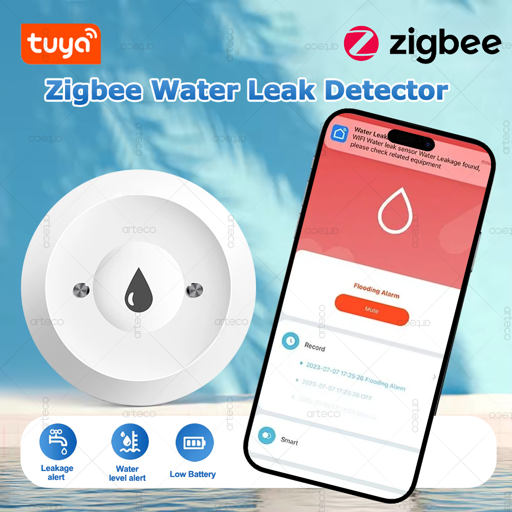 Water Alarm Sensor - Tuya Zigbee Water Sensor Leak Flood