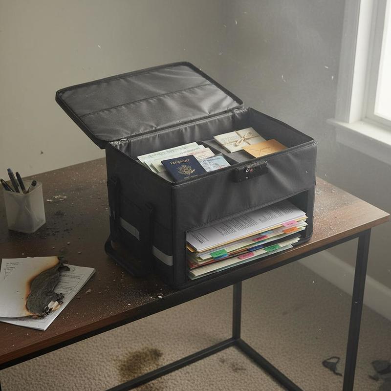 Fire Safe Document - Free Shipping-Fire Safe File Chest 15x11x4