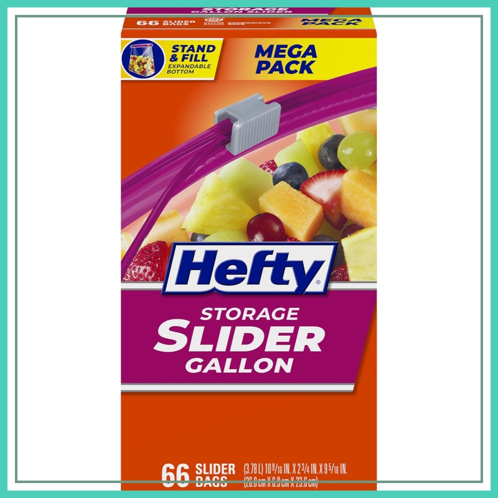 First Aid Bag Kit - 66 Count Gallon Size Slider Storage