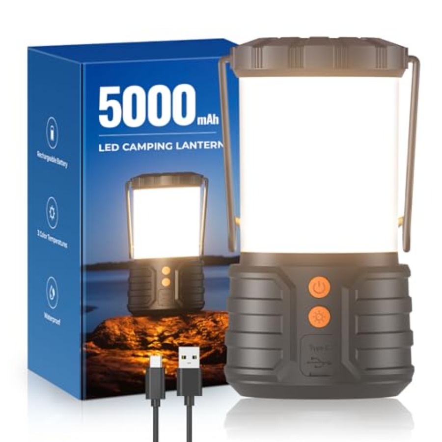 Power Outage Light - Camping Lantern, 5000mAh Rechargeable Battery Emergency