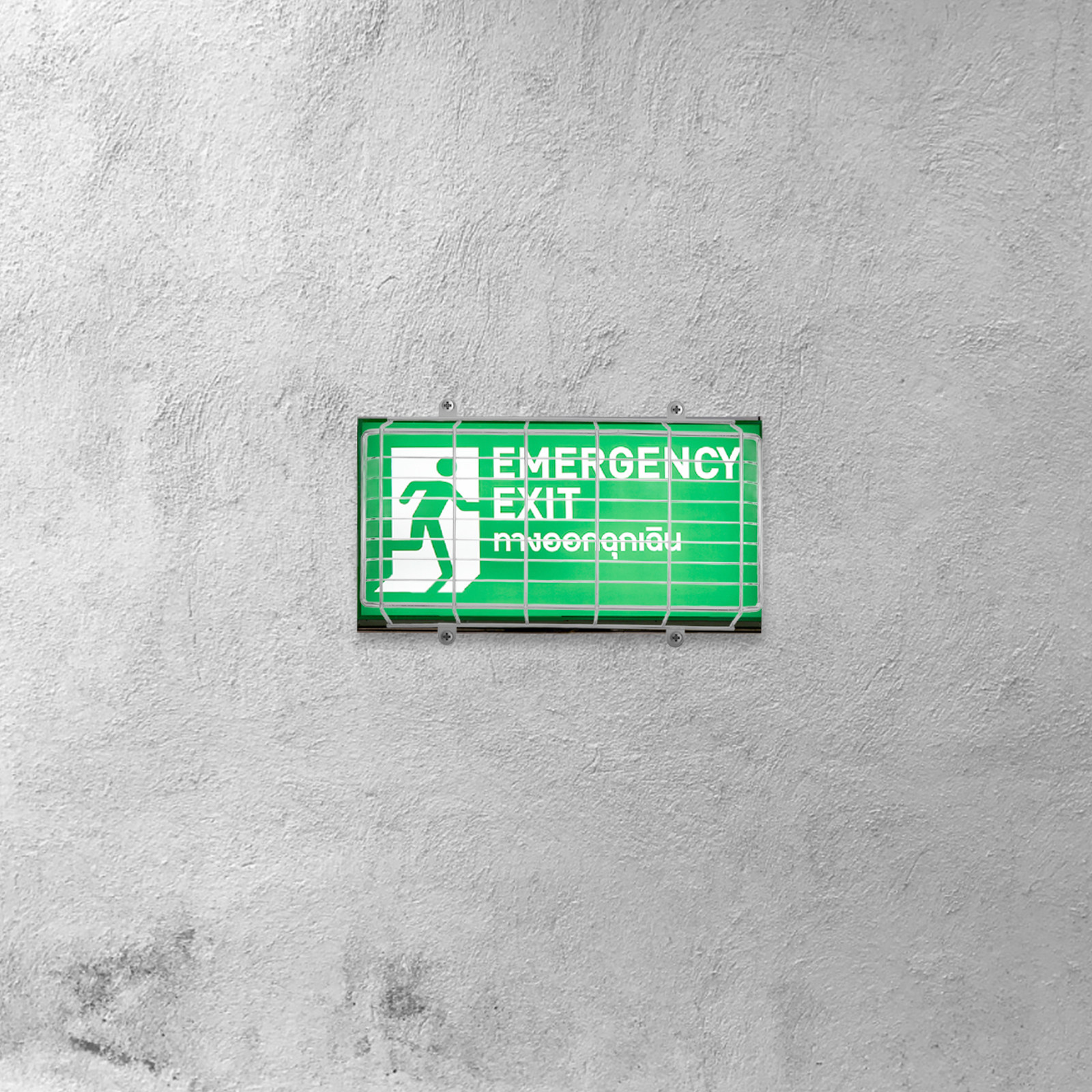 Emergency Exit Sign - LED Exit Sign Protective Wire Cage