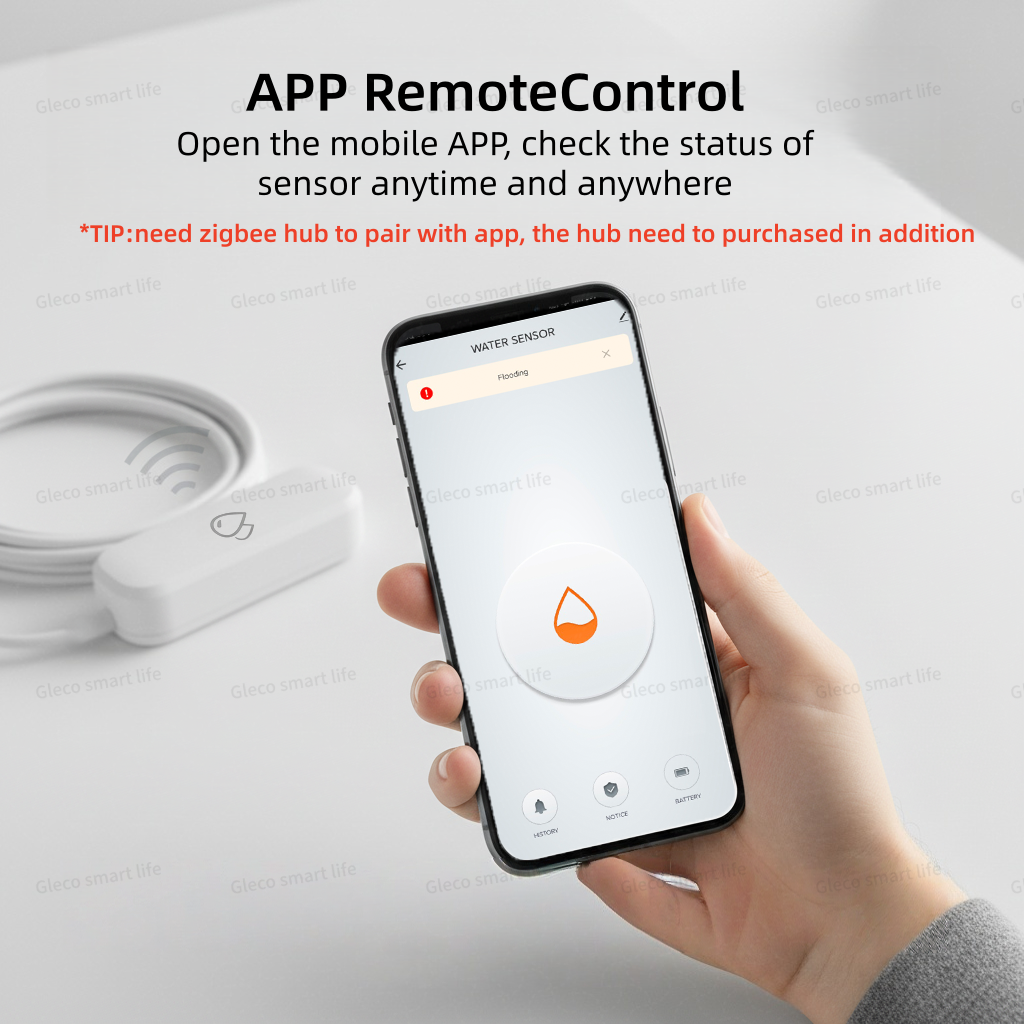 Water Alarm Sensor - Tuya Zigbee Water Leak Sensor Flood