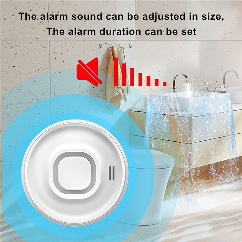 Tuya Smart WIFI Water Leak Sen - مراجعة Water Alarm Sensor وسعره