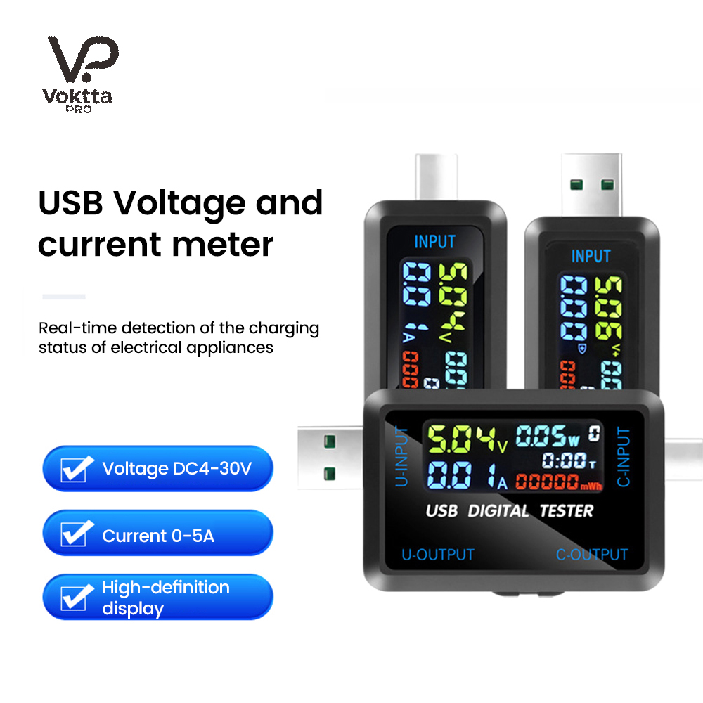 USB Tester 10 in 1 DC Digital  - مراجعة Co Detector Plug وسعره