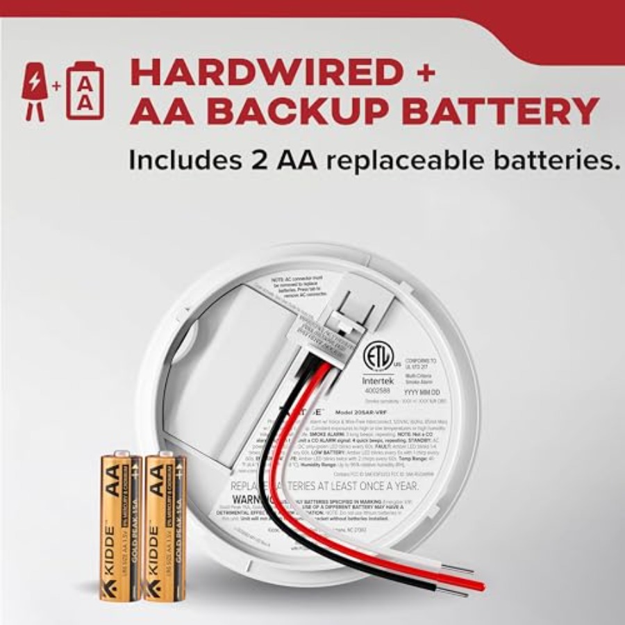 Smoke Detector Hardwired with  - مراجعة Smoke Detector Interconnected وسعره