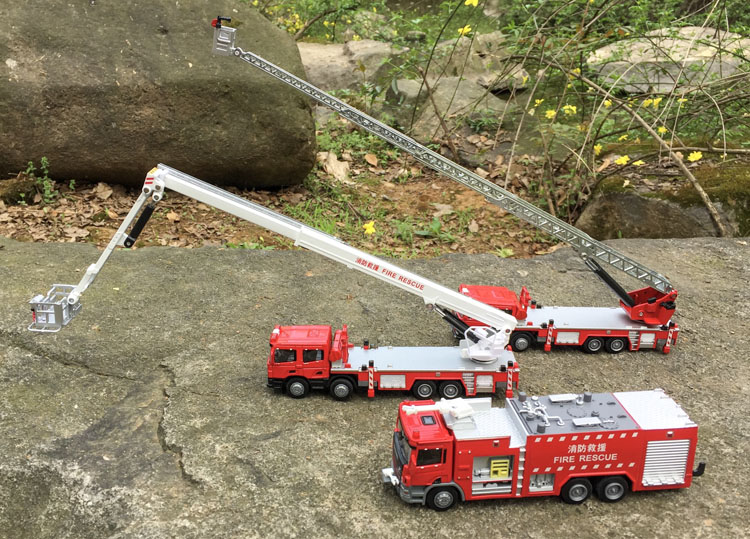 1:50 alloy engineering vehicle - مراجعة Fire Escape Ladder وسعره