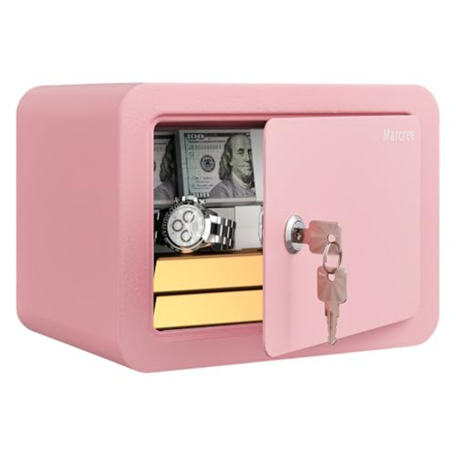 0.23 Cubic Small Safe Box for  - مراجعة Lockbox Key Secure وسعره