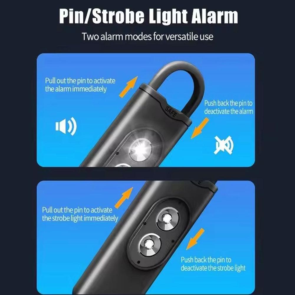 1pcs Self Defense Personal Ala - مراجعة Personal Alarm Keychain وسعره