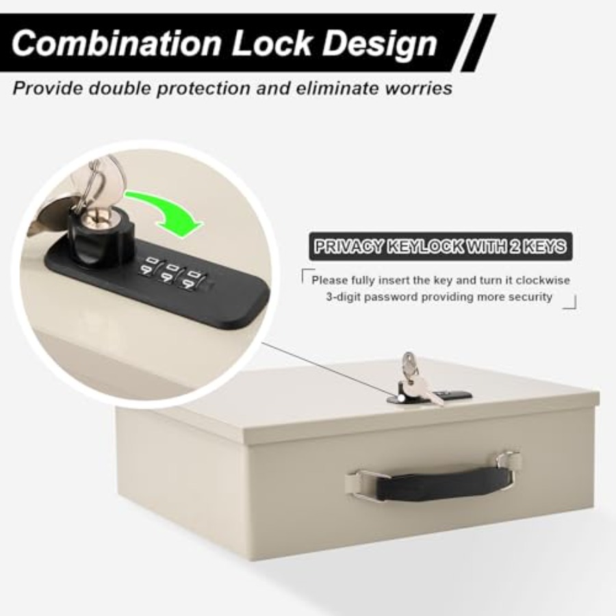 Fireproof Document Box with Ke - مراجعة Fire Safe Document وسعره