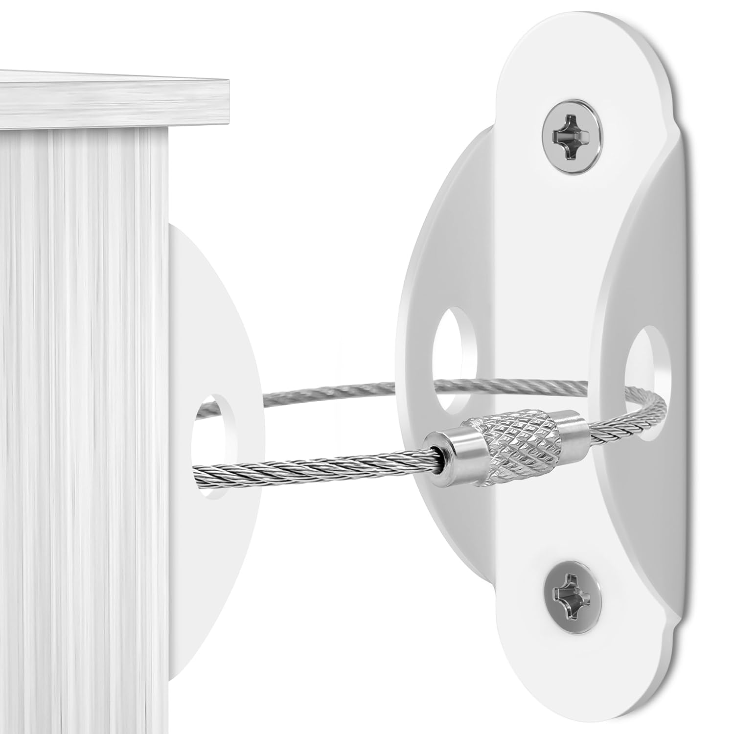 6 Set Furniture Wall Anchors A - مراجعة Earthquake Anchor Strap وسعره
