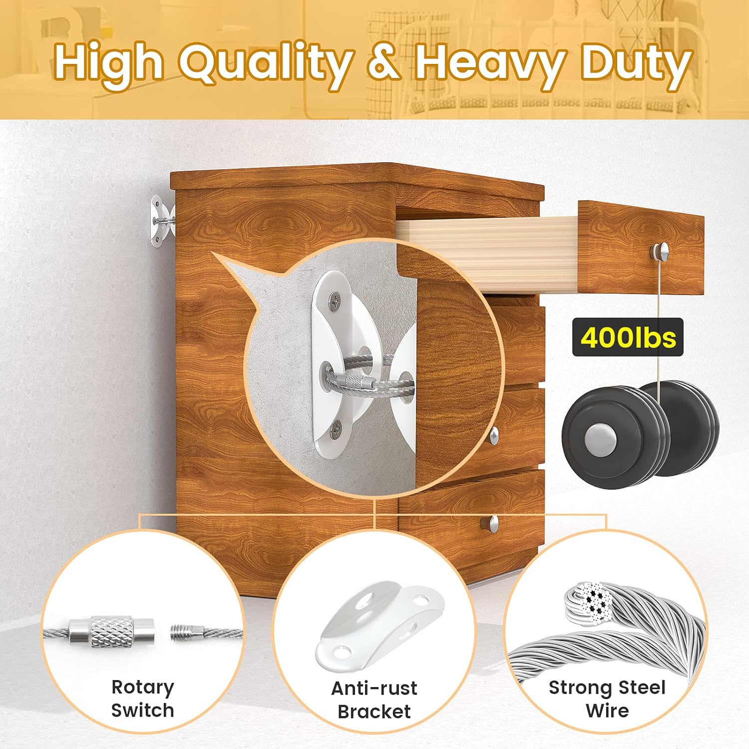 10-Pack Furniture Anchors for  - مراجعة Earthquake Anchor Strap وسعره