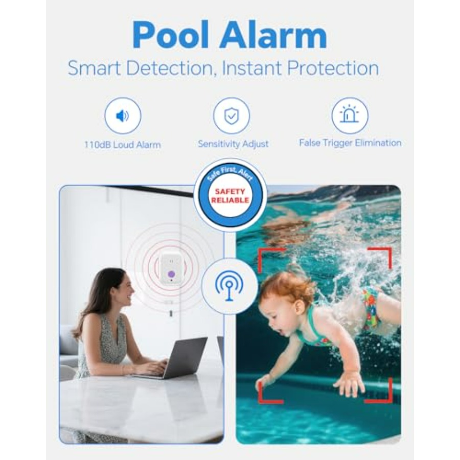 Pool Alarm for inground above  - مراجعة Pool Alarm Float وسعره