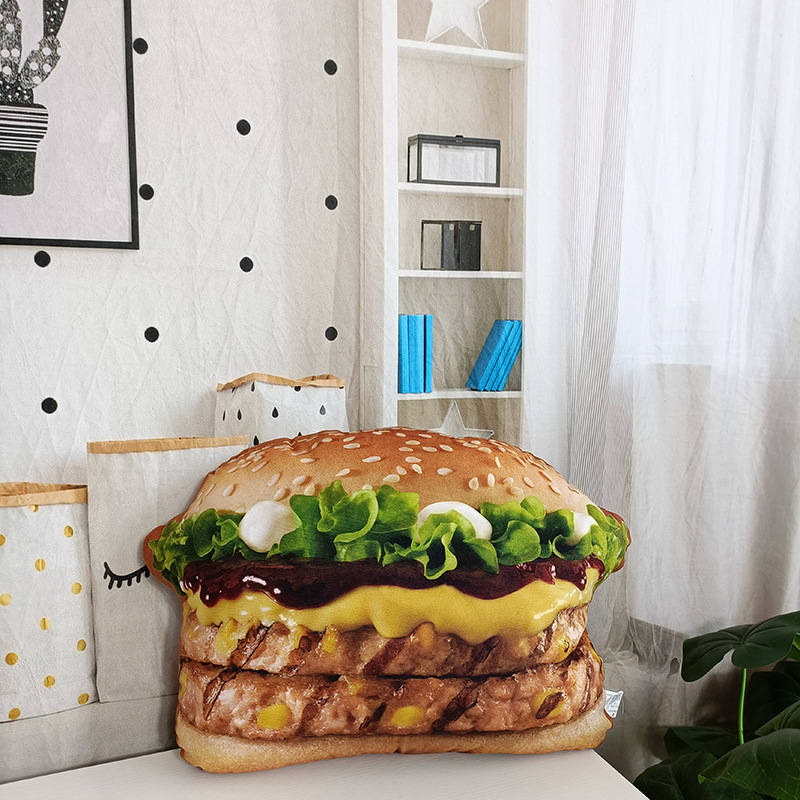 Lifelike Plush Hamburger Pillo - مراجعة Fire Blanket Kitchen وسعره