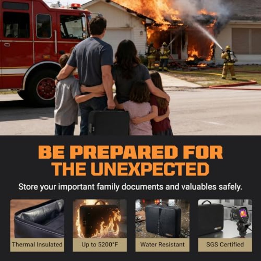 FIRESHIELD PRO 5200°F Fireproo - مراجعة Fire Safe Document وسعره