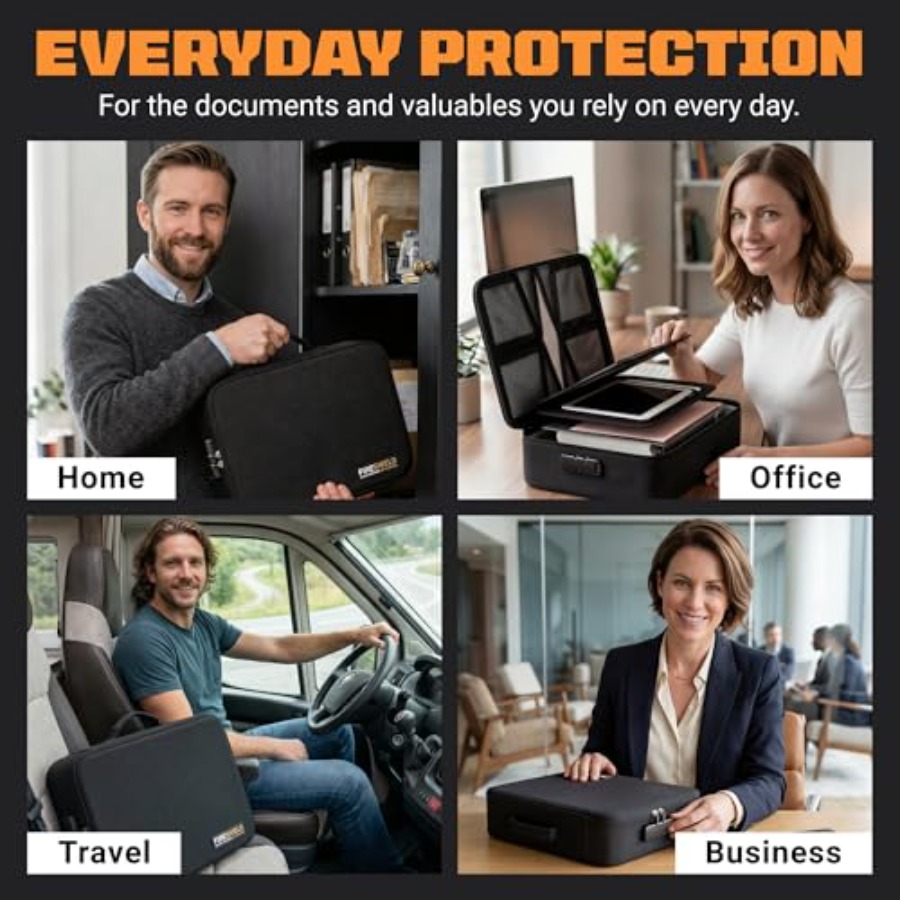 FIRESHIELD PRO 5200°F Fireproo - مراجعة Fire Safe Document وسعره