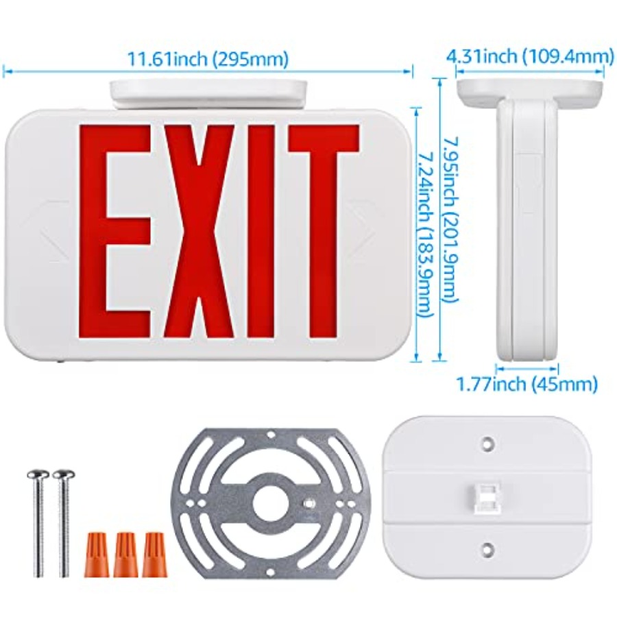 LED Exit Sign, Emergency Exit  - مراجعة Emergency Exit Sign وسعره