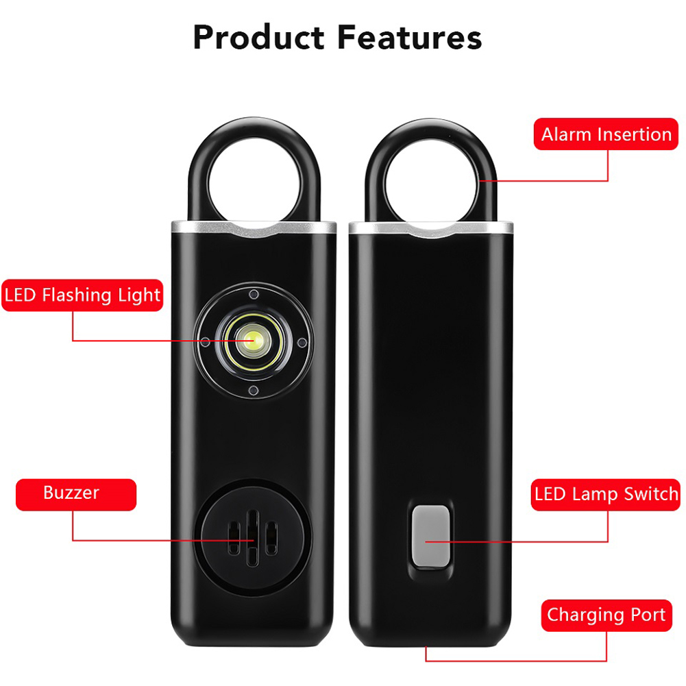 Anti-wolf Alert 130dB Loud Sel - مراجعة Personal Alarm Keychain وسعره