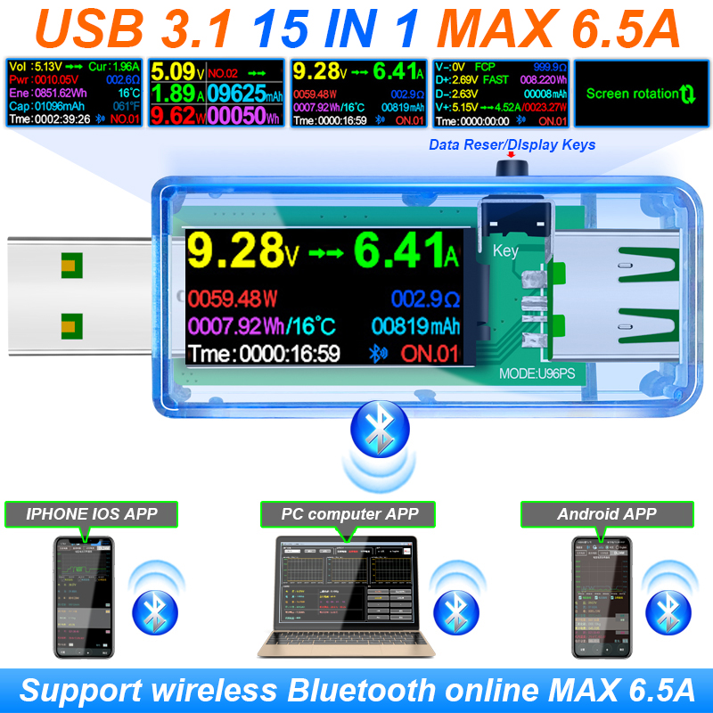 15 IN 1 USB 3.1 Tester DC Digi - مراجعة Co Detector Plug وسعره