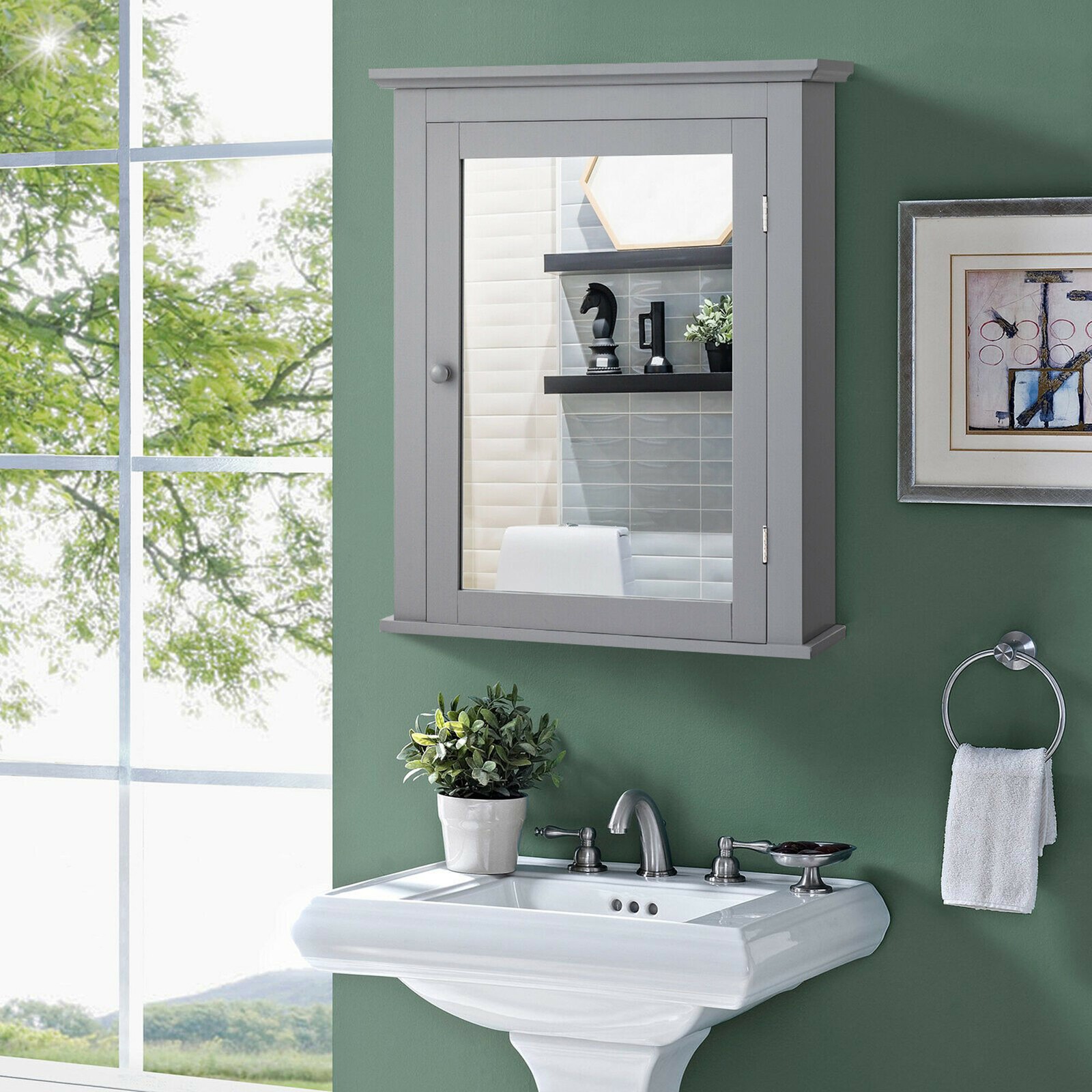 Bathroom Mirror Cabinet Wall M - مراجعة Medicine Cabinet Lock وسعره