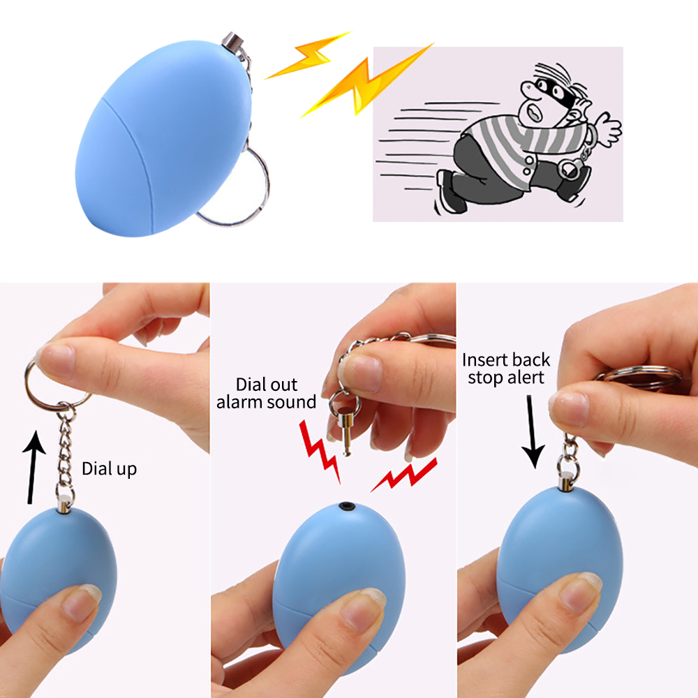 1PCS Self Defense Alarm 100dB  - مراجعة Personal Alarm Keychain وسعره