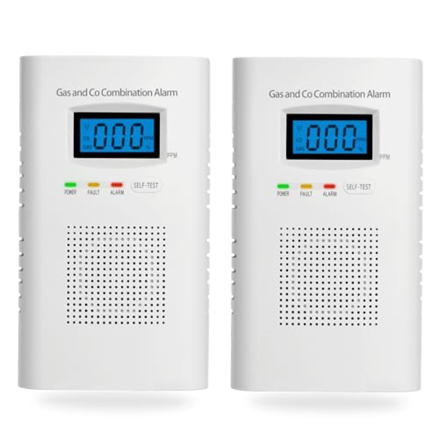 2 Pack Combination Gas and Car - مراجعة Co Detector Plug وسعره