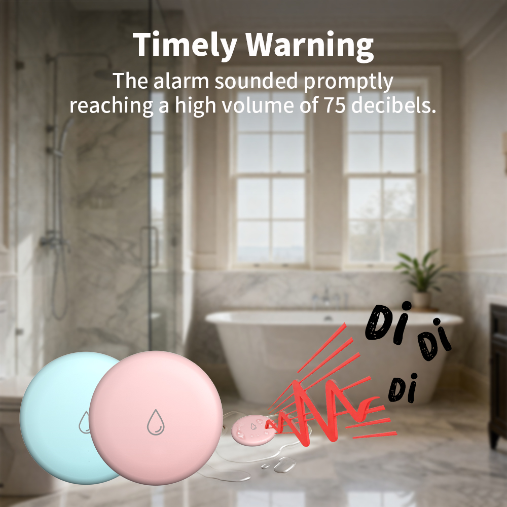 Tuya Zigbee Leakage Sensor LED - مراجعة Water Alarm Sensor وسعره