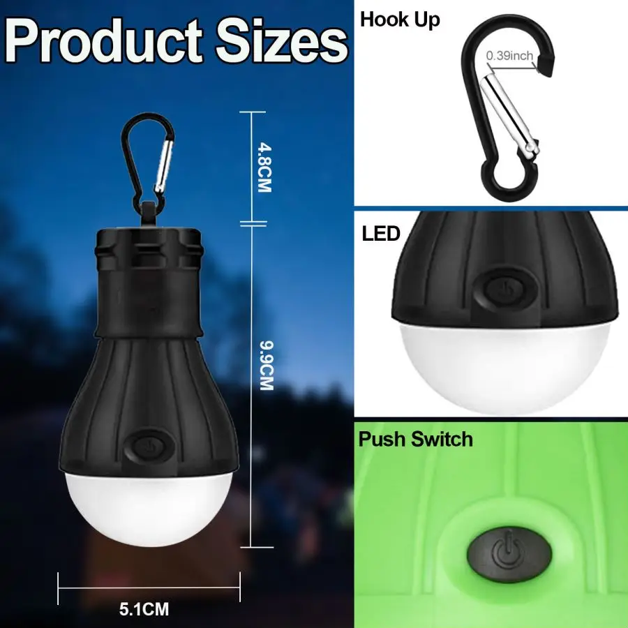 LED Camping Lights Tent Lamp P - مراجعة Power Outage Light وسعره