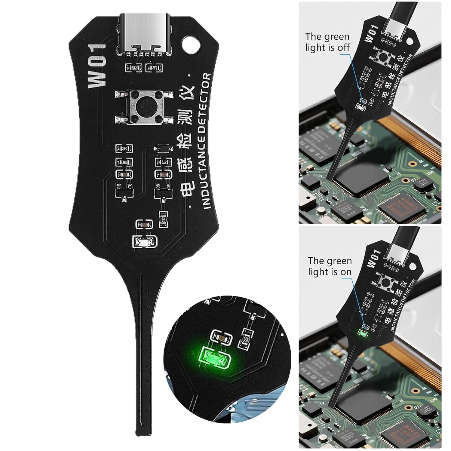 1PC W01 Motherboard Coil Teste - مراجعة Co Detector Plug وسعره