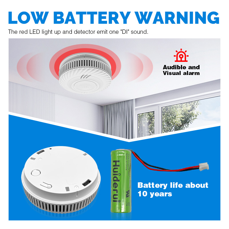 10 Years Battery Powered Hotel - مراجعة Smoke Detector Interconnected وسعره