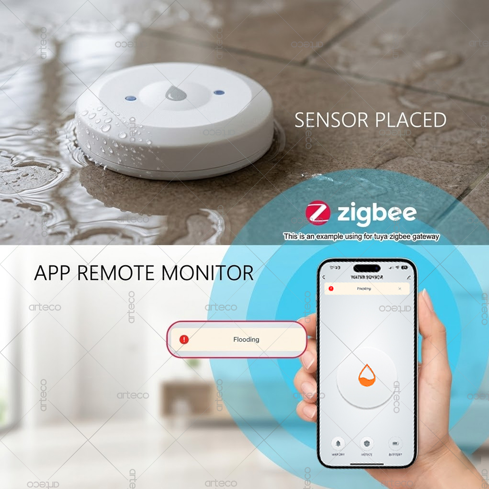 Zigbee Water Leak Sensor Smart - مراجعة Water Alarm Sensor وسعره