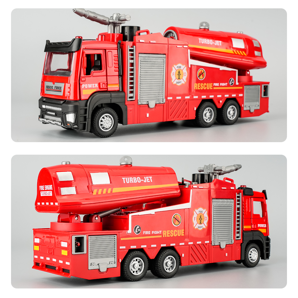 New Alloy Fire Truck Toy Large - مراجعة Fire Escape Ladder وسعره