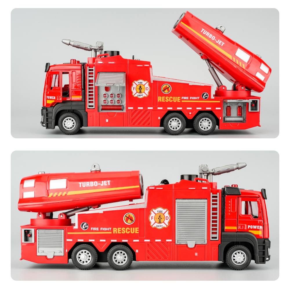 New Alloy Fire Truck Toy Large - مراجعة Fire Escape Ladder وسعره