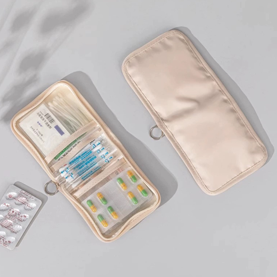 Zippered Pocket Medicine Bag O - مراجعة First Aid Bag Kit وسعره