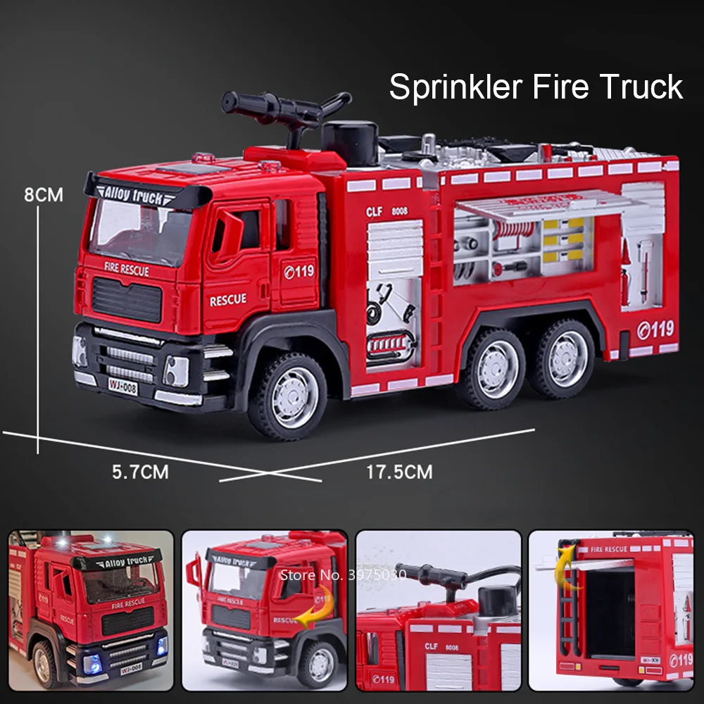1/32 Fire Engine Car Toy Model - مراجعة Fire Escape Ladder وسعره