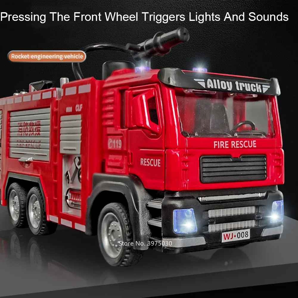 1/32 Fire Engine Car Toy Model - مراجعة Fire Escape Ladder وسعره