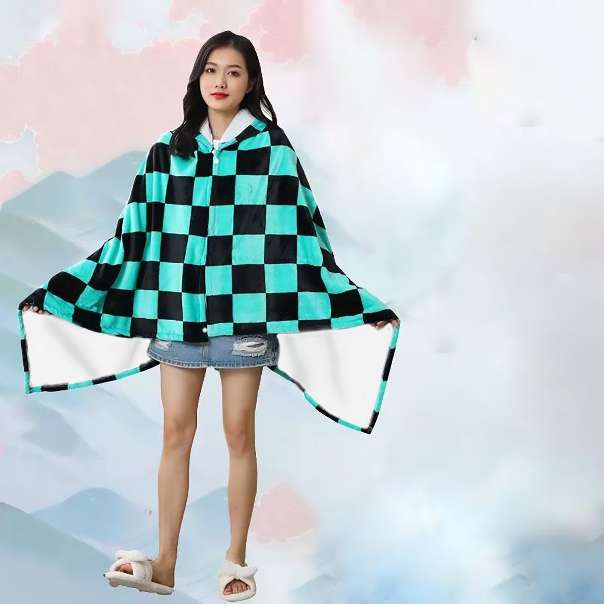 Anime Flannel Blanket Hoodie S - مراجعة Fire Blanket Kitchen وسعره