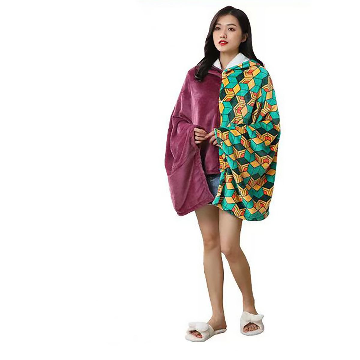 Anime Flannel Blanket Hoodie S - مراجعة Fire Blanket Kitchen وسعره
