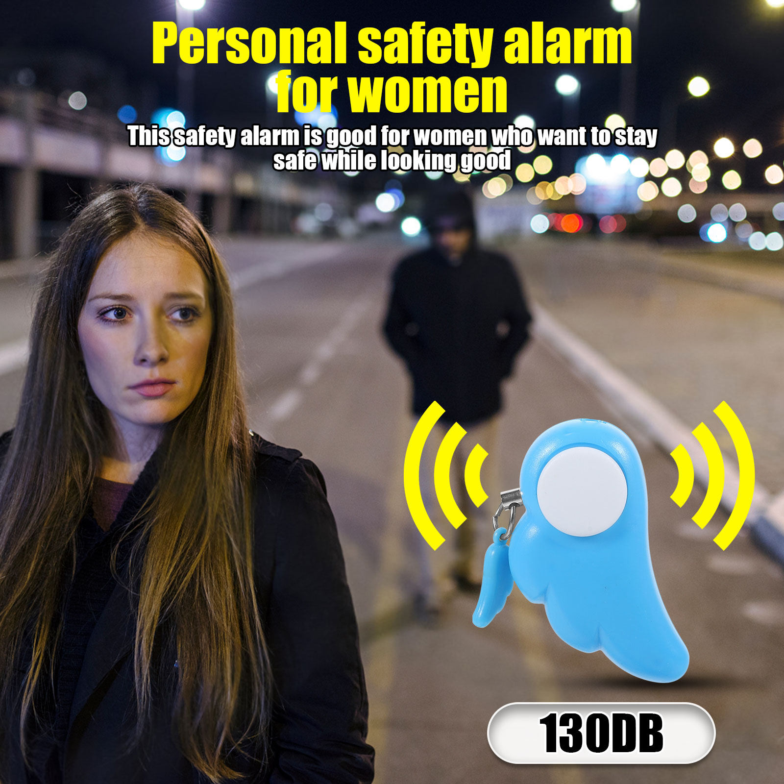 Personal Alarm Keychain 130Db  - مراجعة Personal Alarm Keychain وسعره