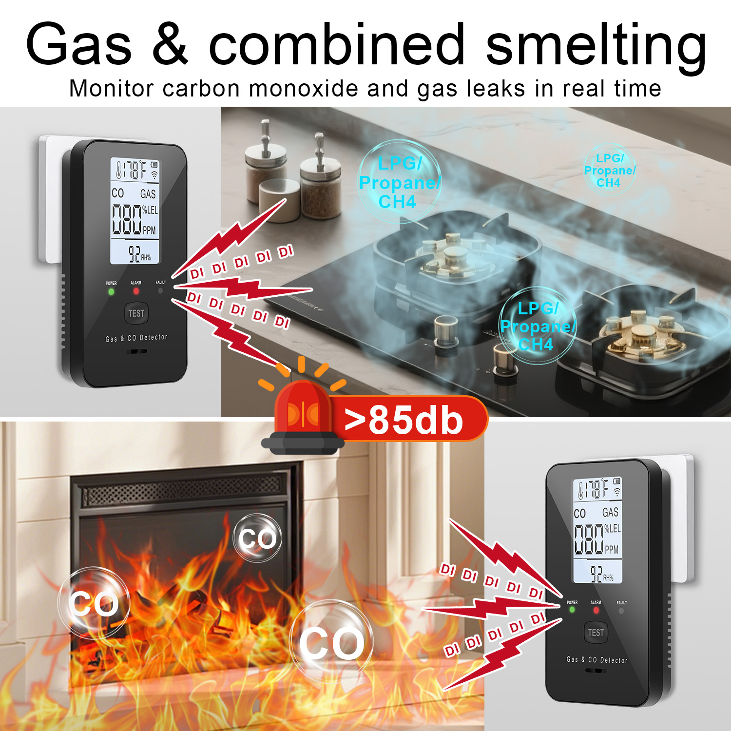 Natural Gas & Carbon Monoxide  - مراجعة Co Detector Plug وسعره