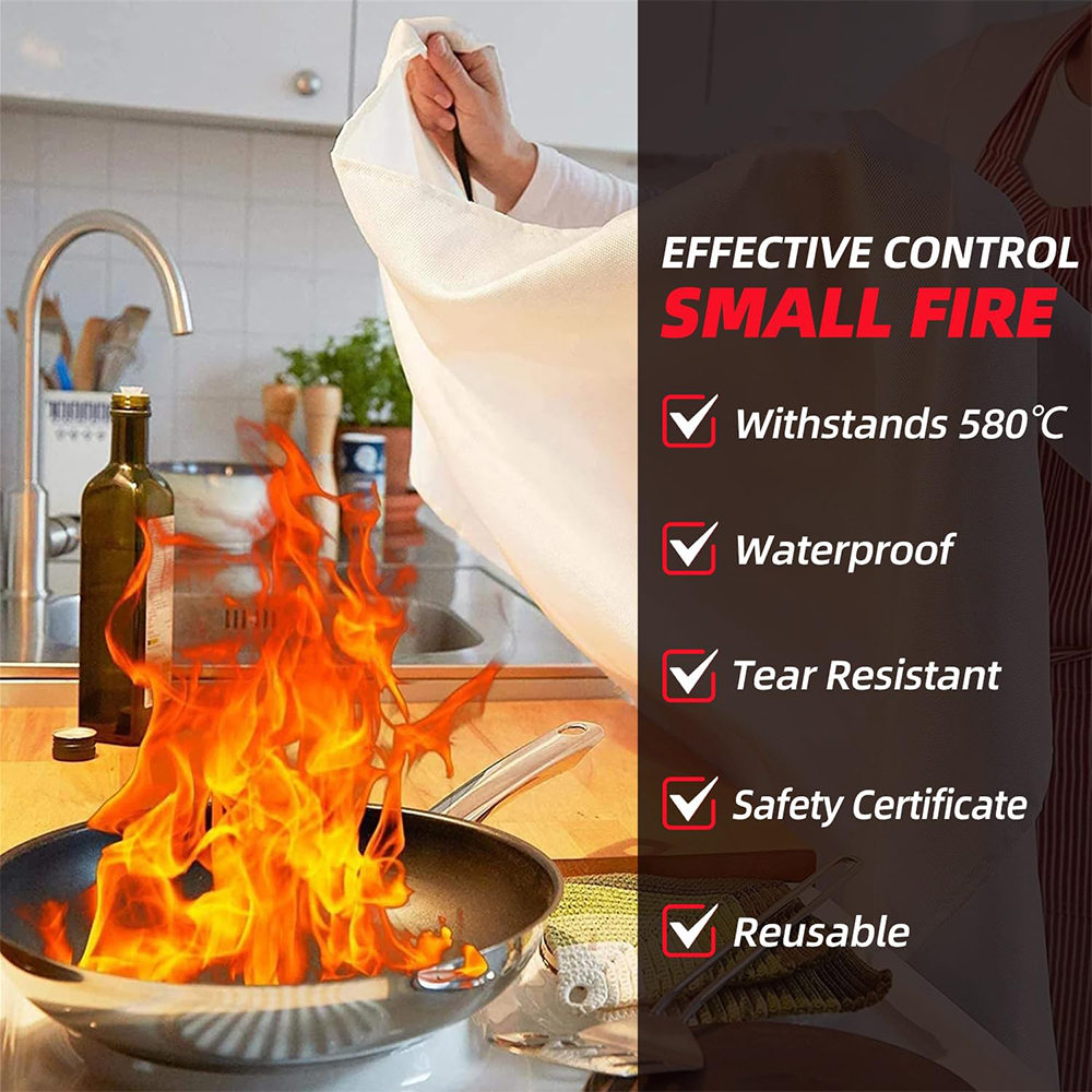 Emergency Fire Blanket for Hom - مراجعة Fire Blanket Kitchen وسعره