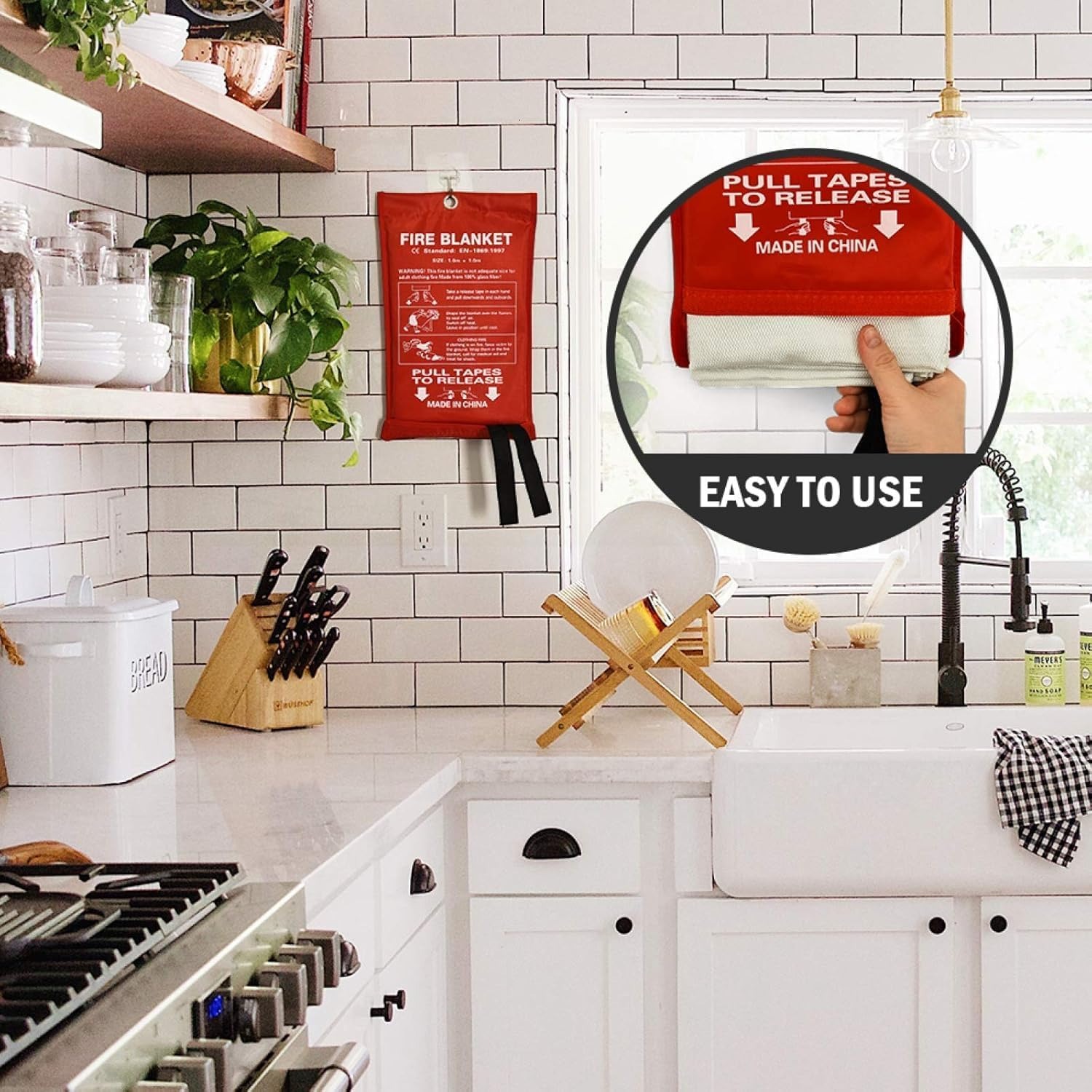 Emergency Fire Blanket for Hom - مراجعة Fire Blanket Kitchen وسعره