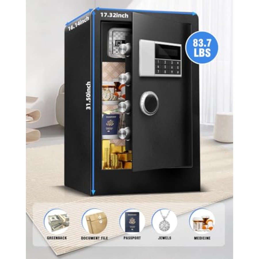 8.4 CuFt Heavy Duty Home Safe  - مراجعة Lockbox Key Secure وسعره