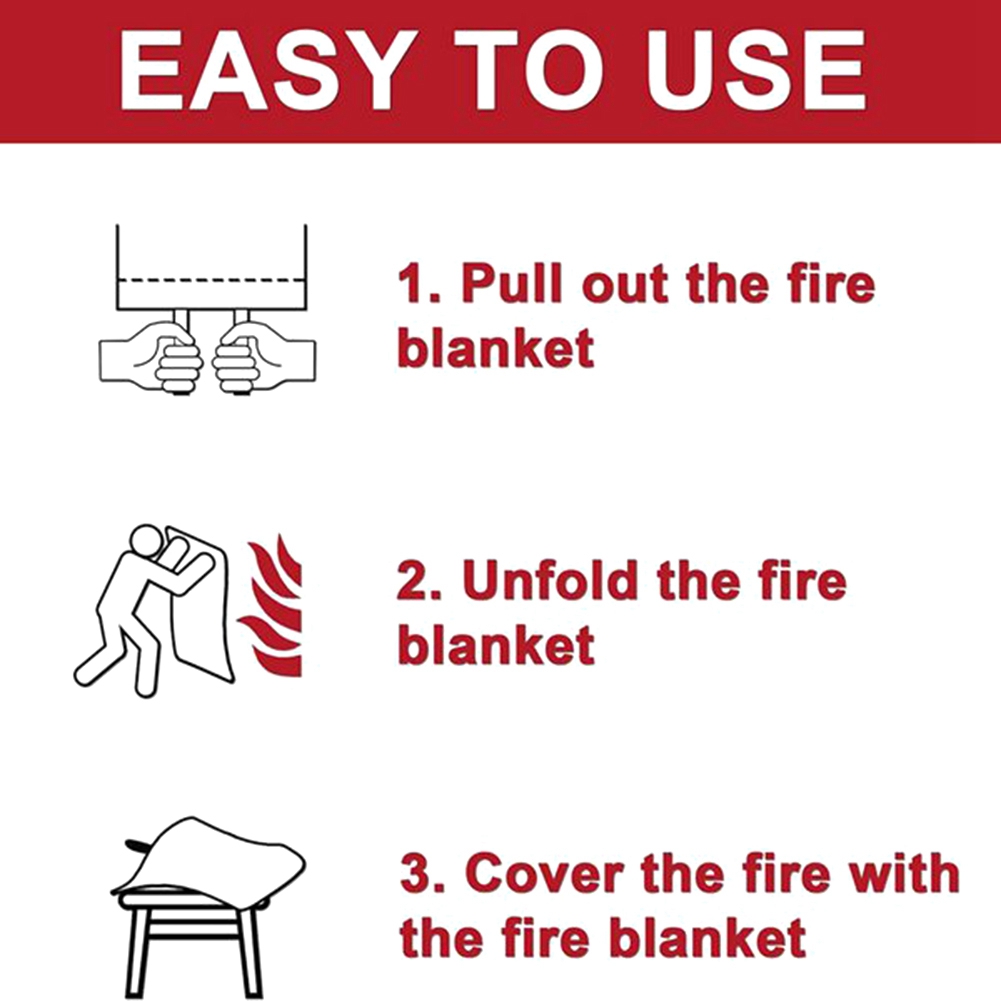 A40Z-Emergency Fire Blanket, F - مراجعة Fire Blanket Kitchen وسعره