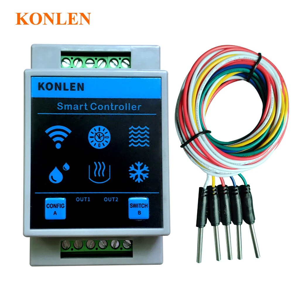 KONLEN Tuya Water Level Sensor - مراجعة Water Alarm Sensor وسعره