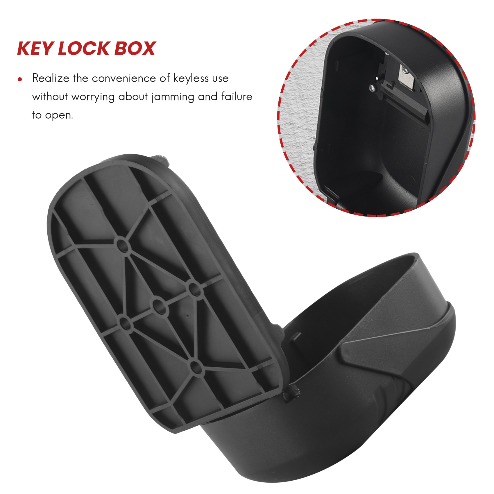 A25P Key Lock Box Wall Mount 4 - مراجعة Lockbox Key Secure وسعره