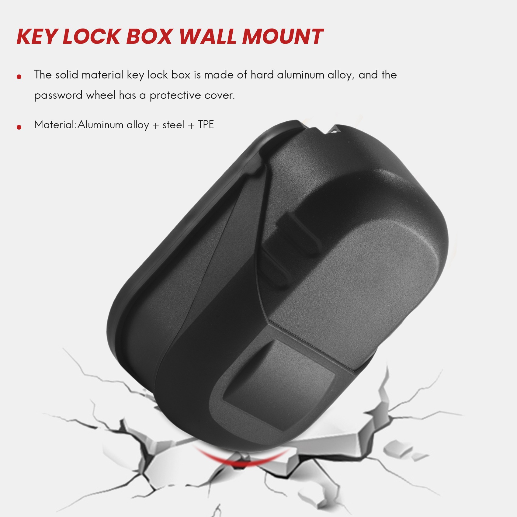 A25P Key Lock Box Wall Mount 4 - مراجعة Lockbox Key Secure وسعره