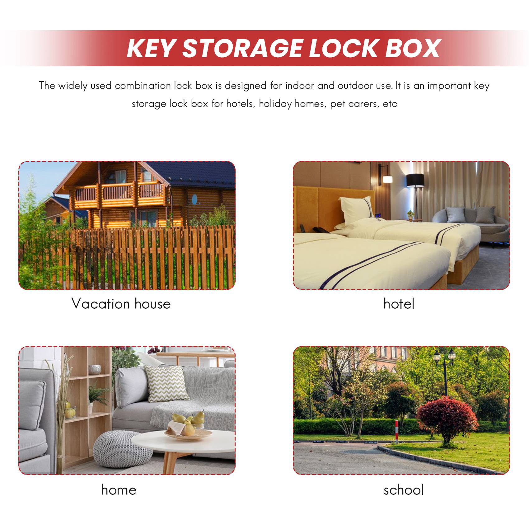 A25P Key Lock Box Wall Mount 4 - مراجعة Lockbox Key Secure وسعره