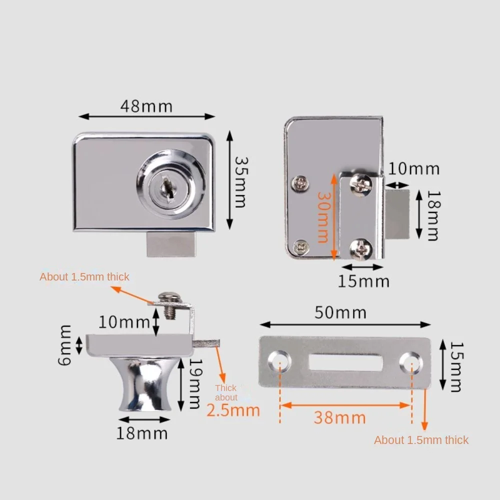 Metal Single Double Swinging G - مراجعة Medicine Cabinet Lock وسعره