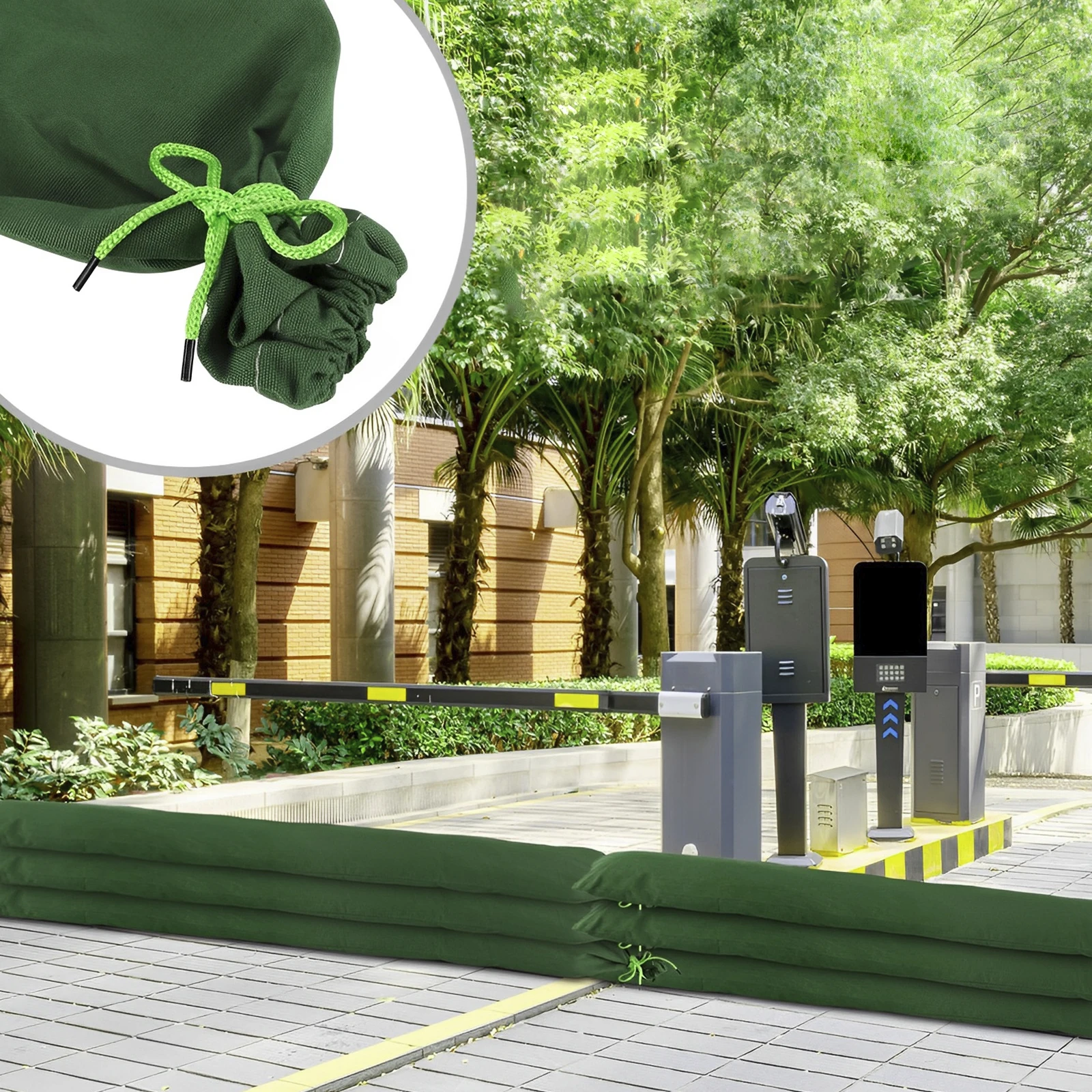 4Pcs Reusable Long Canvas Sand - مراجعة Flood Barrier Bag وسعره