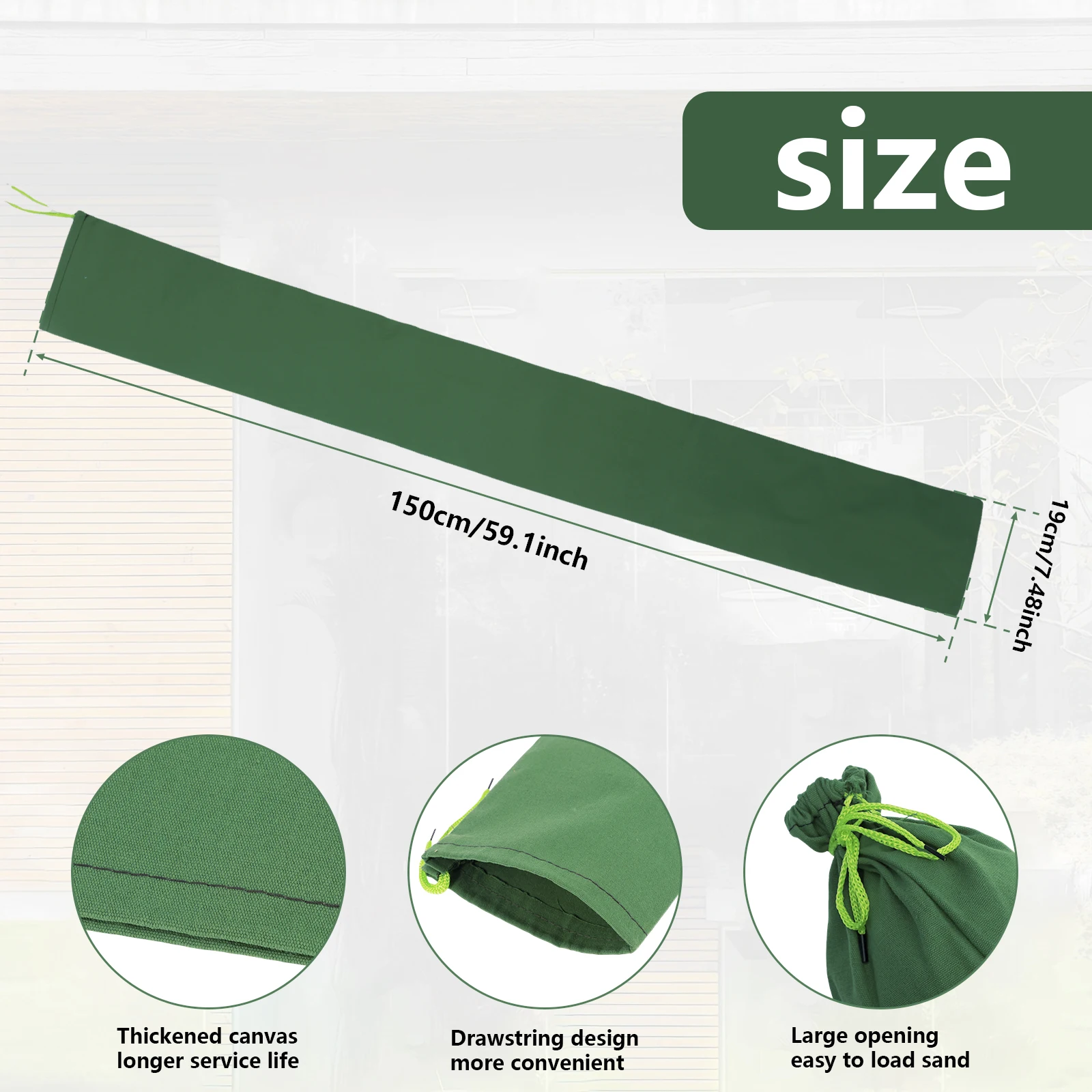 4Pcs Reusable Long Canvas Sand - مراجعة Flood Barrier Bag وسعره